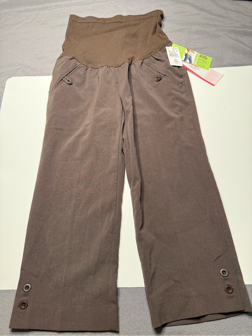 Maternity Wide Leg Pants in Brown MotherHood size Small